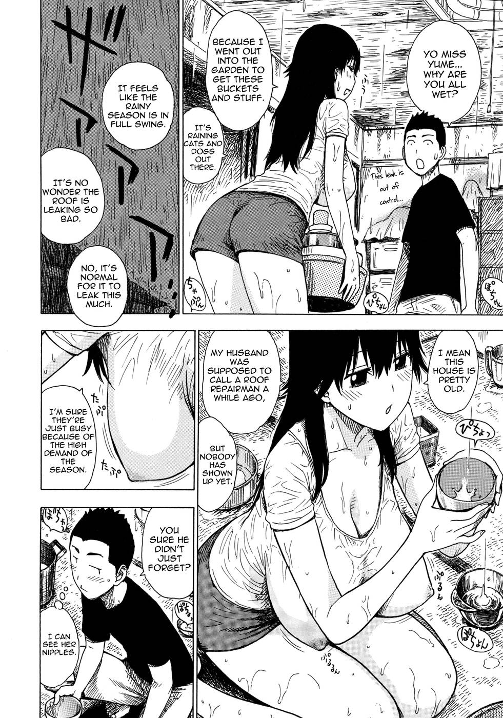 Hentai Manga Comic-Hitozuma-Chapter 10-Drenched Housewife-2